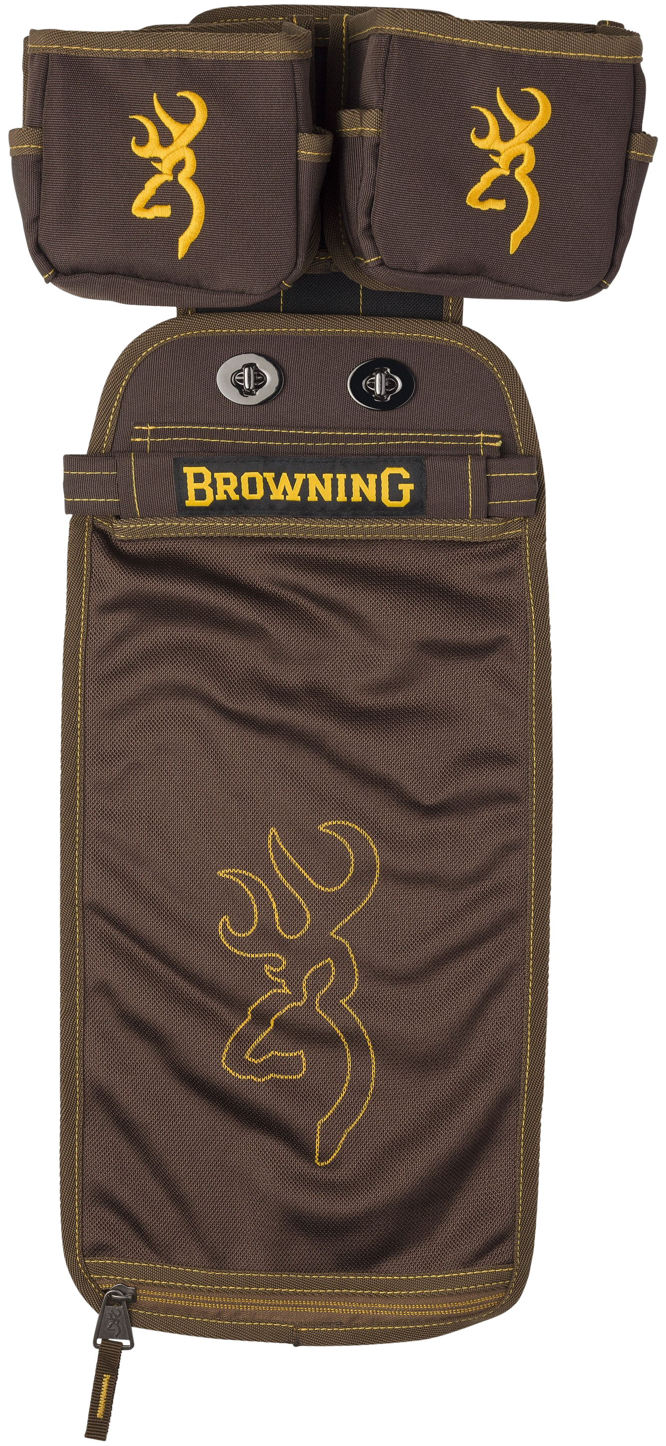 Browning 125188 Comp Series Shell Pouch Brown Water-Resistant Polyester, Shell Pouch & Box Carriers, Molle & Belt Clip