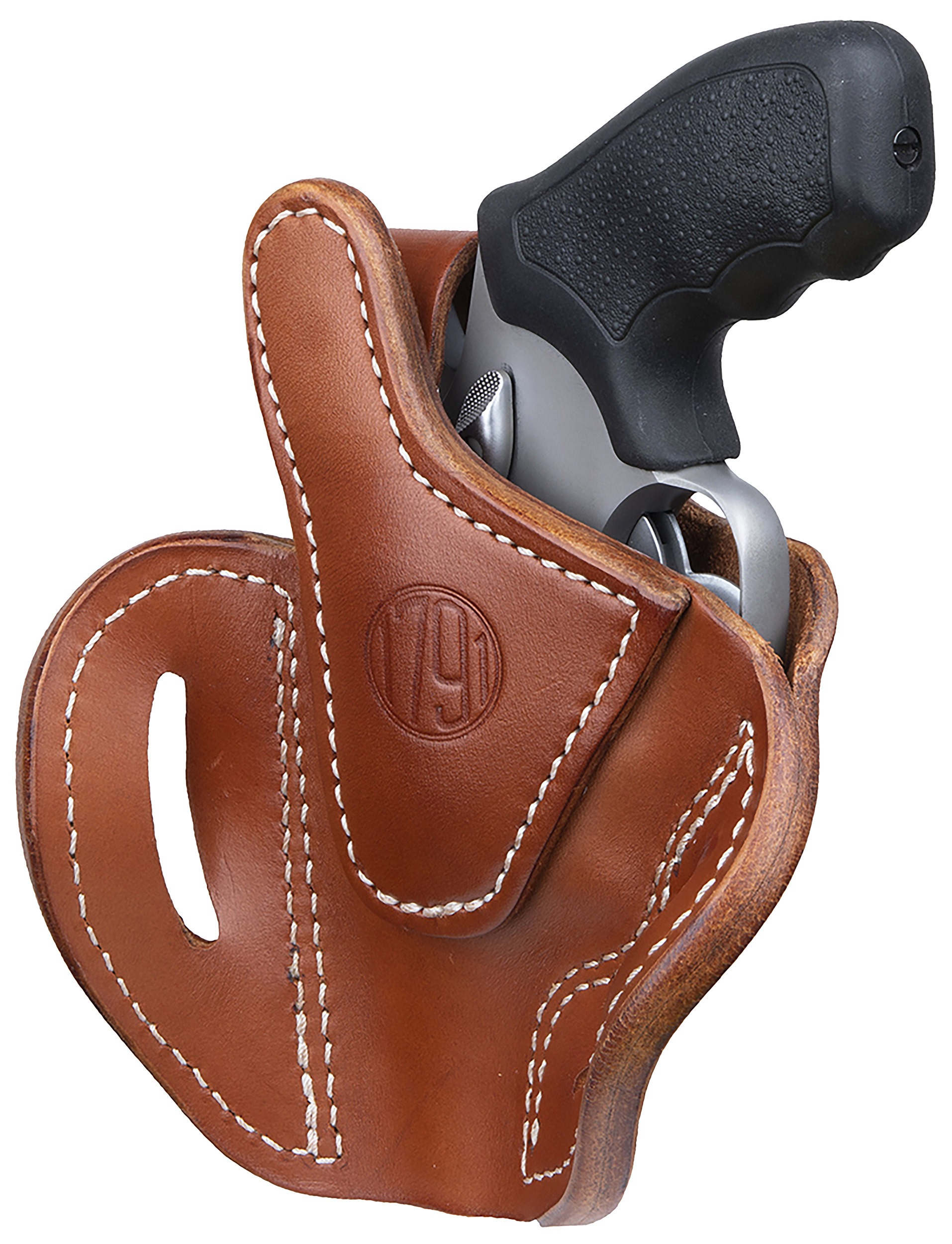 1791 Gunleather RVHX2SCBRR RVHX-2S  OWB Size 02S Classic Brown Leather Fits Up to 3" Barrel, K/L-Frame, Belt Slide Right Hand