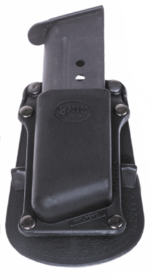 Fobus 390145 Single Mag Pouch  Black Polymer Paddle Compatible w/ Single Stack/1911 Belts 1.75" Wide