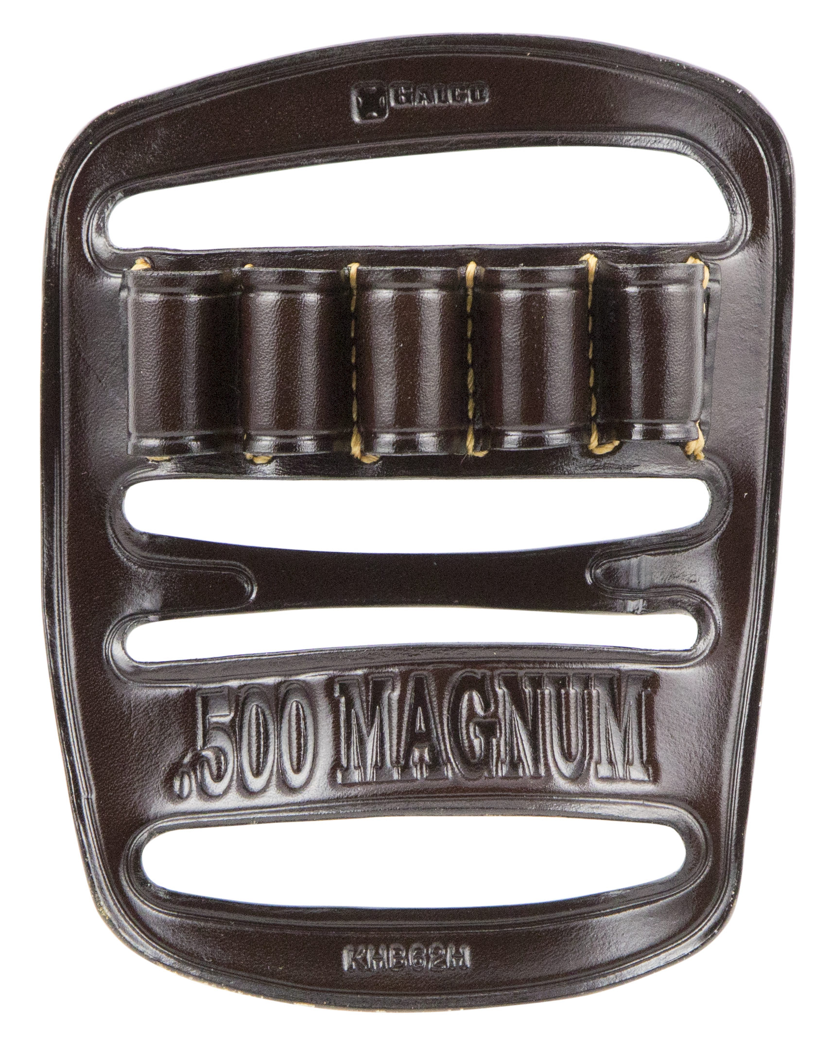 Galco KHB62H Kodiak Bandolier Havana Brown Leather 500 S&W Mag Capacity 5rd Belt Slide Mount