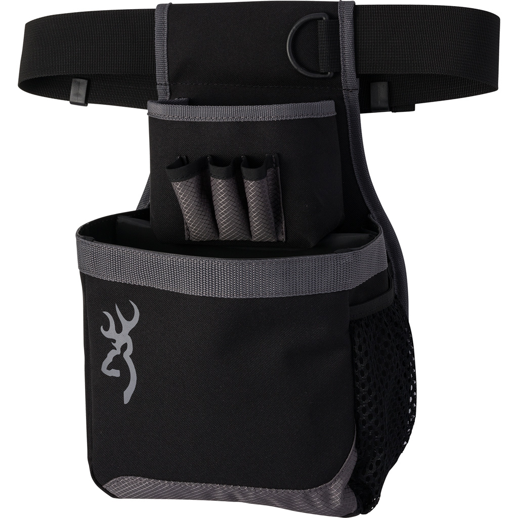 Browning 121062692 Flash Shell Pouch Gray Nylon 1 box Shotgun Belt Mount Adjustable