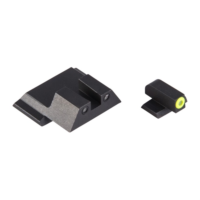 Night Fision SAW201003YGZ Tritium Sights Smith & Wesson M&P M2.0 Green Front Yellow Outline Green Rear Black Outline
