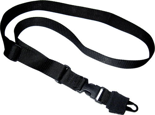 Tacshield T6006BK CQB  with QD Push Button Swivel 1.50" W Single-Point Black Webbing for Rifle/Shotgun