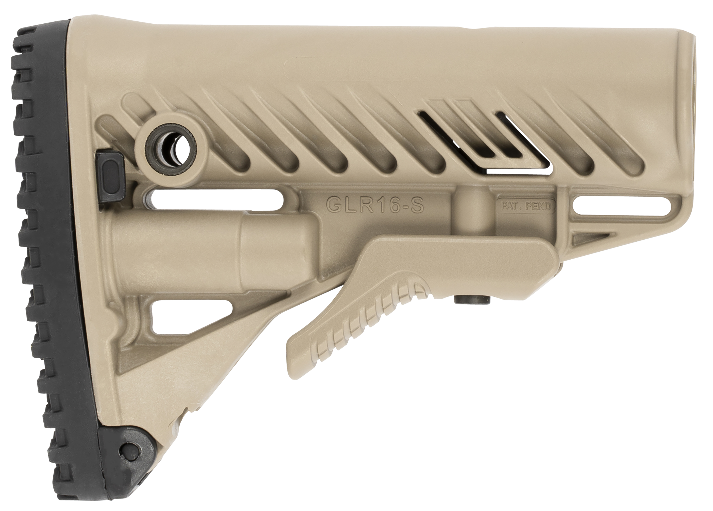 FAB Defense FXGLR16T GLR16 Buttstock AR 15 M16 Flat Dark Earth Polymer