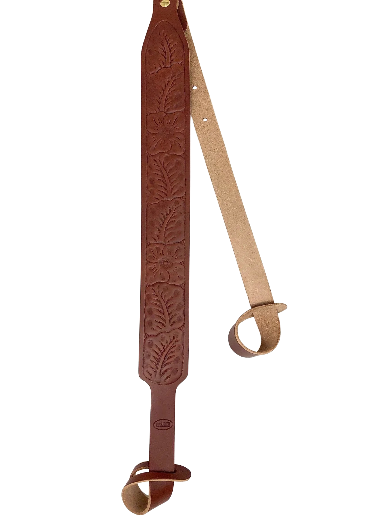 Hunter Company 065-532 Flowered  Brown Leather/Suede with Flower Design, Two-Point Shotgun