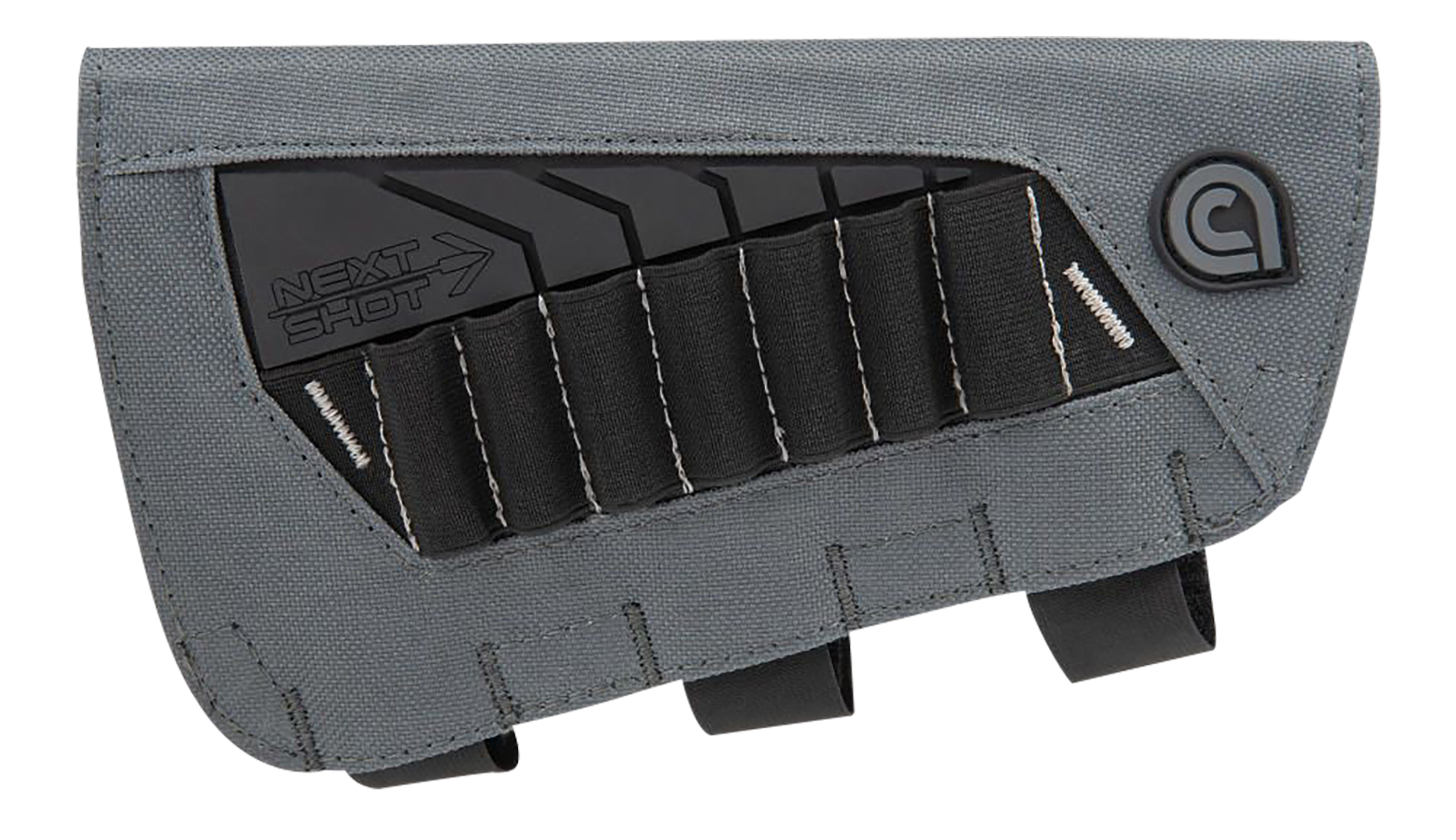 Allen 8524 Next Shot Bridger Cartridge Carrier Black/Gray .223-300 Win Magnum Capacity 7rd Rifle Buttstock Mount Features Soft Cheek Piece