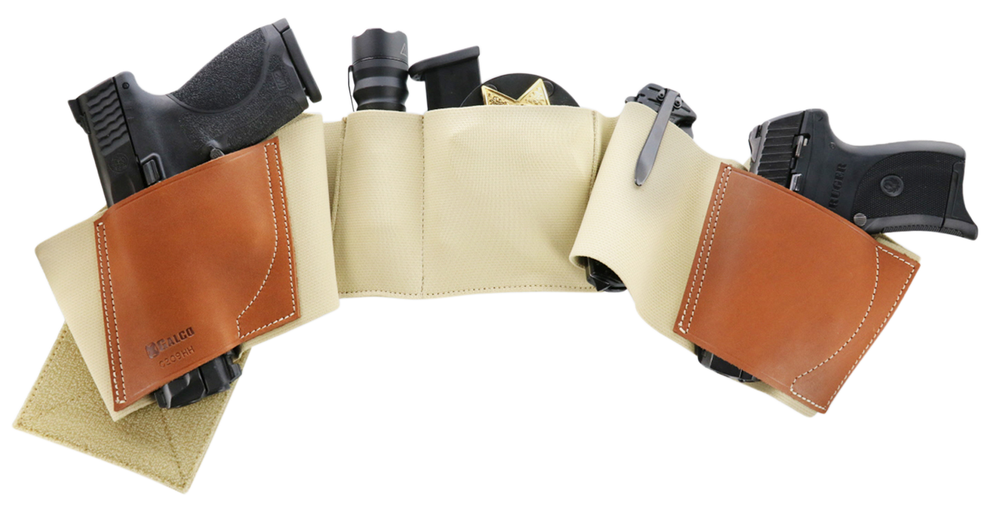 Galco UWKHSM2 UnderWraps 2.0 Khaki Small Leather/Nylon Handgun
