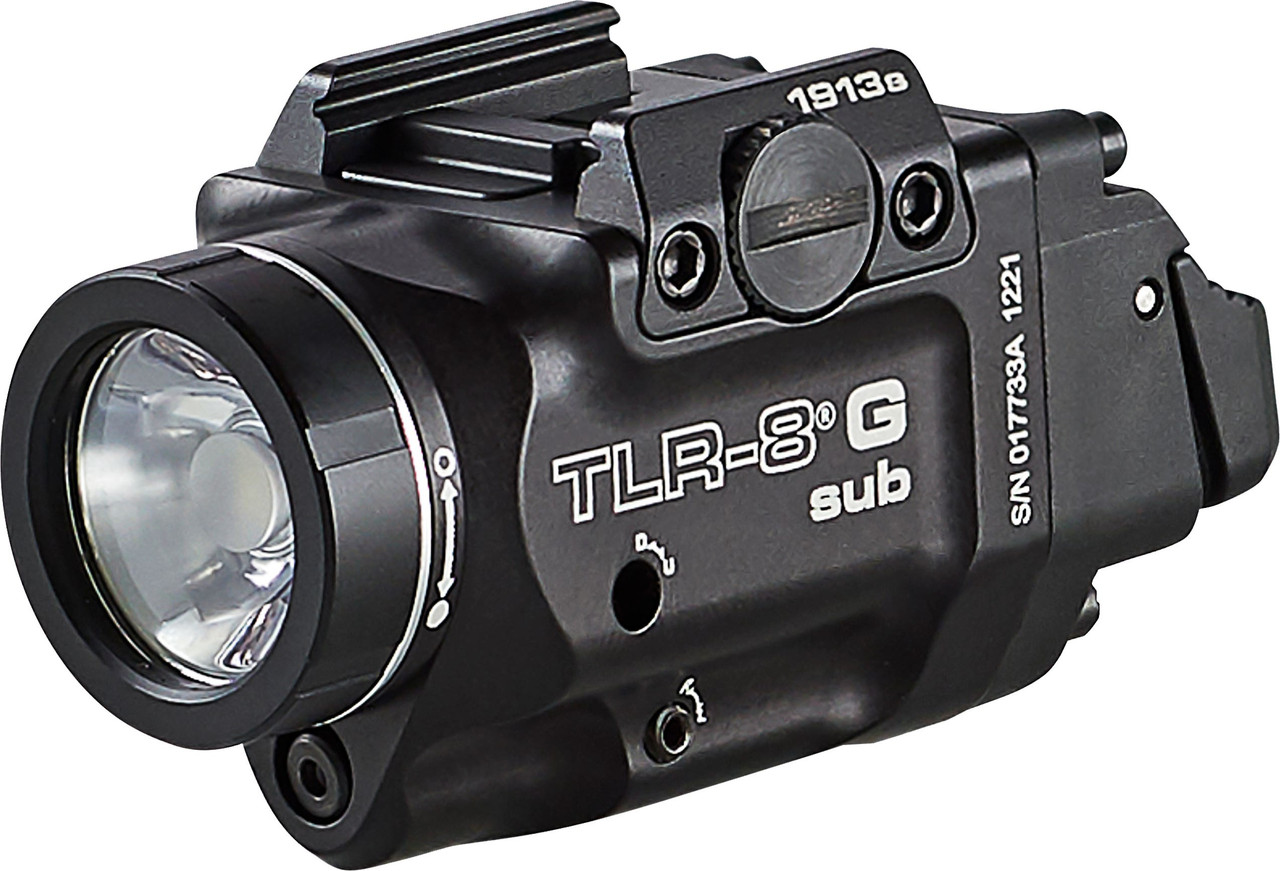 Streamlight Tlr-8 G Sub Gun Light Green Laser 500 Lumens 1913 Short Rail