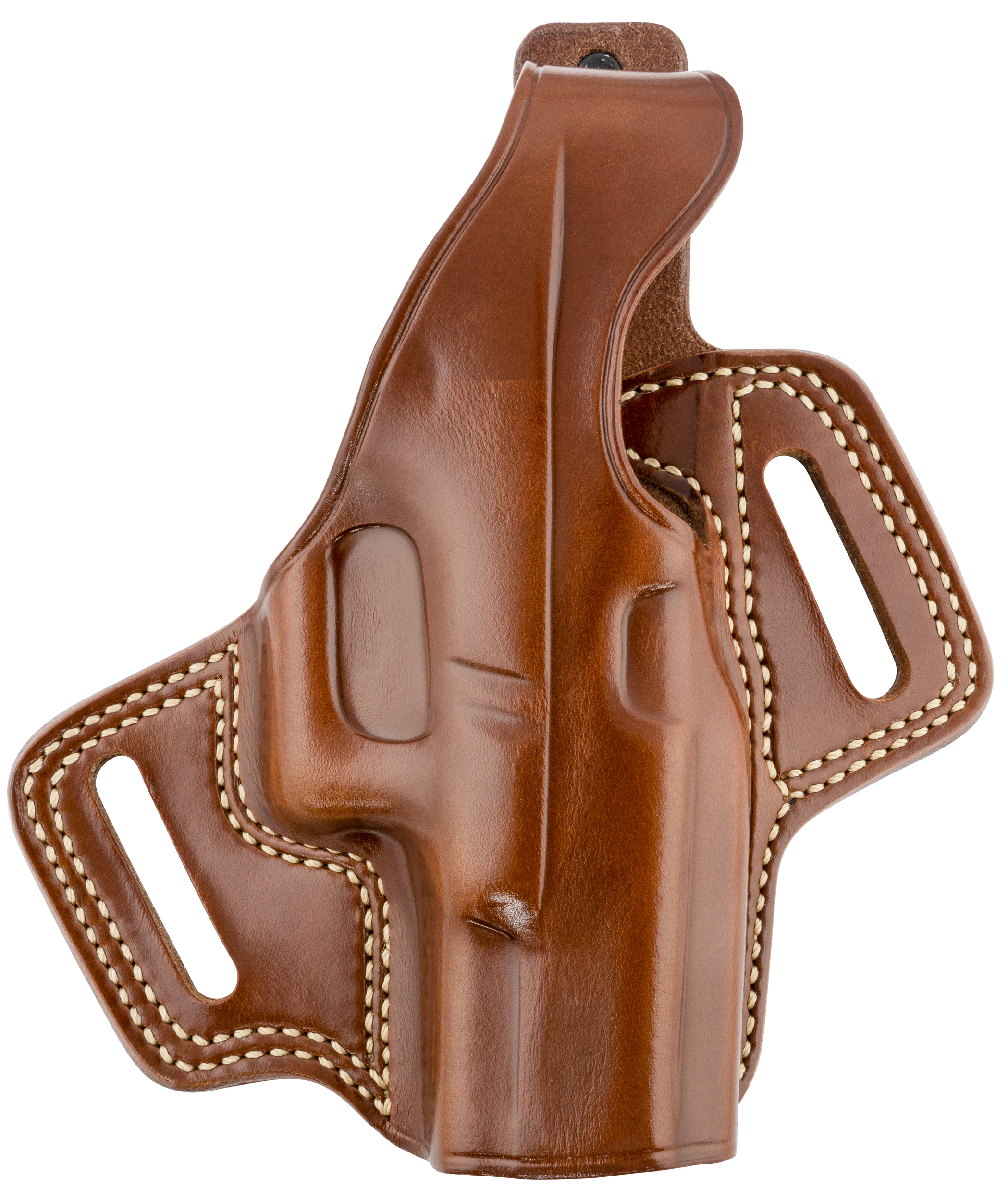 Galco FL226 Fletch  OWB Tan Leather Belt Slide Compatible w/Glock 19 Gen1-5/19X/23 Gen2-5/32/45 Belt Up to 1.75" Wide Right Hand