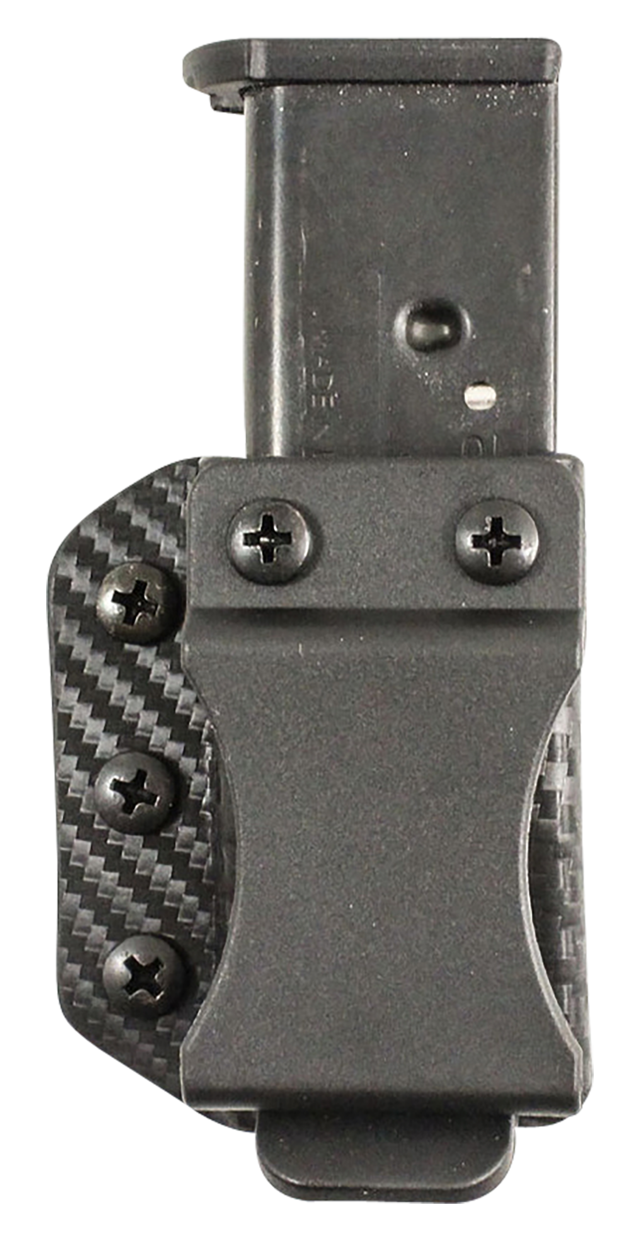 DeSantis Gunhide A100KJJJZ Persuader Mag Pouch  Double Stack IWB/OWB Black Kydex Belt Clip Ambidextrous