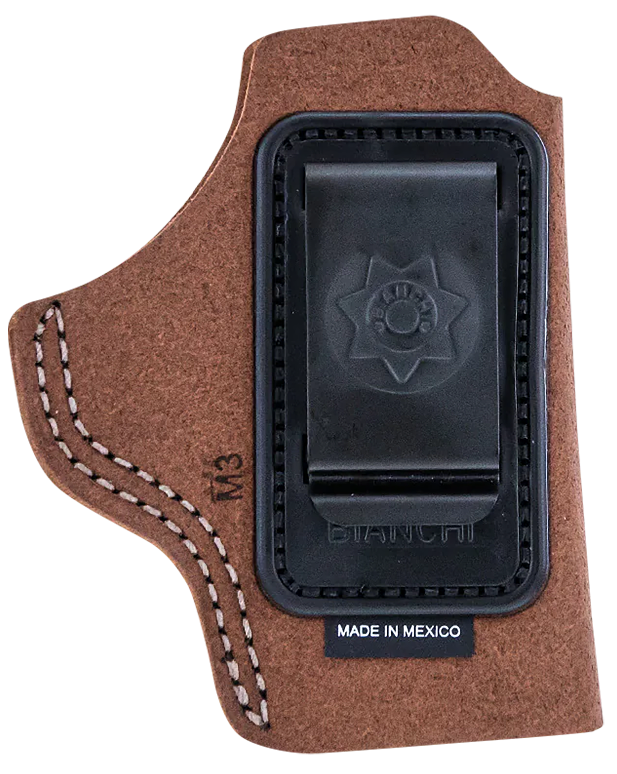 Bianchi 10381 6C  IWB Tan Leather Belt Clip Fits 2" Barrels Ruger/Colt/Charter Arms