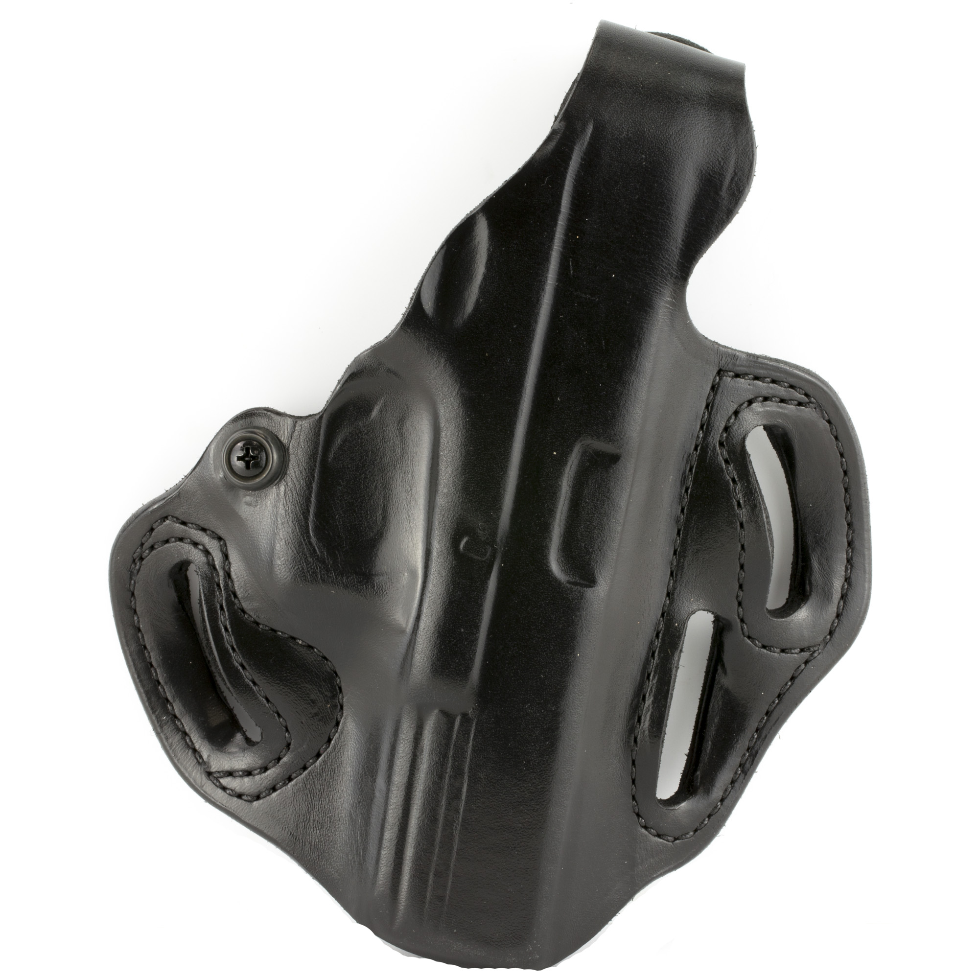 DeSantis Gunhide 001BAB2Z0 Thumb Break Scabbard OWB Black Leather Belt Slide Fits Glock 17 Fits Glock 22 Fits Glock 31 Right Hand