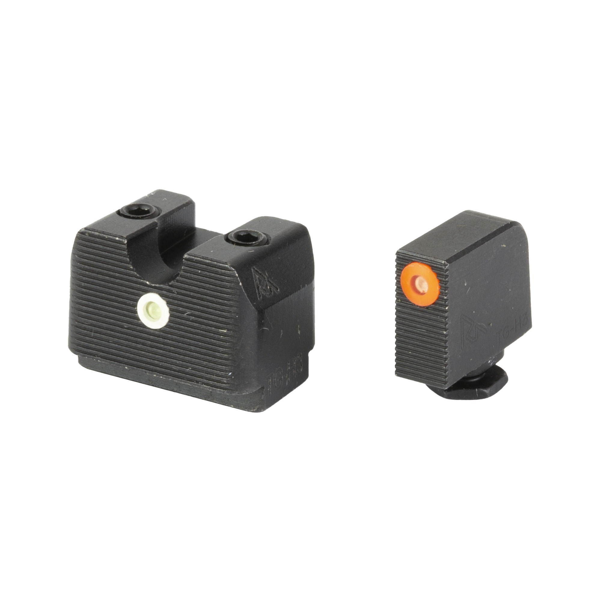 Rival Arms In-Line MOS Night Sights for Glock 17/19 MOS Orange Front Green Tritium Rear