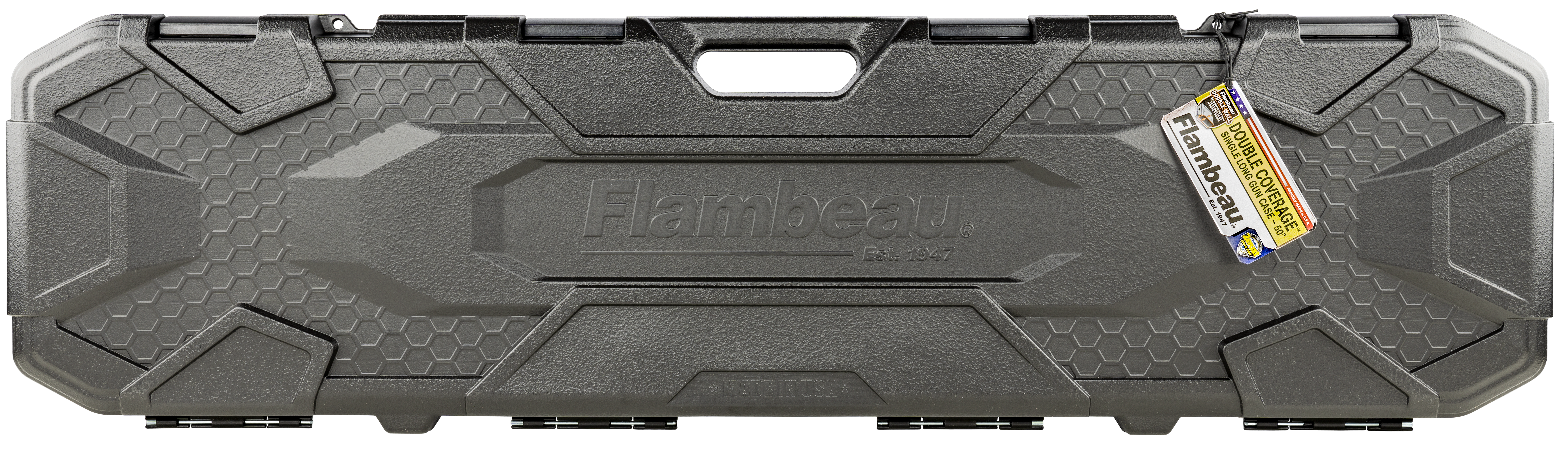 Flambeau 5013SN Double Coverage Single Gun Case Black Polymer 50" Scoped Rifle Or Shotgun