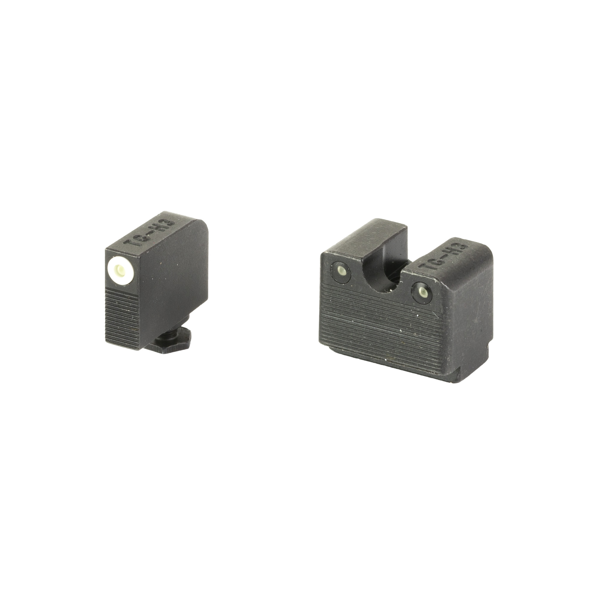 TruGlo TGTG231G3MW Tritium Pro  Black | Green Tritium White Outline Front Sight Green Tritium Rear Sight