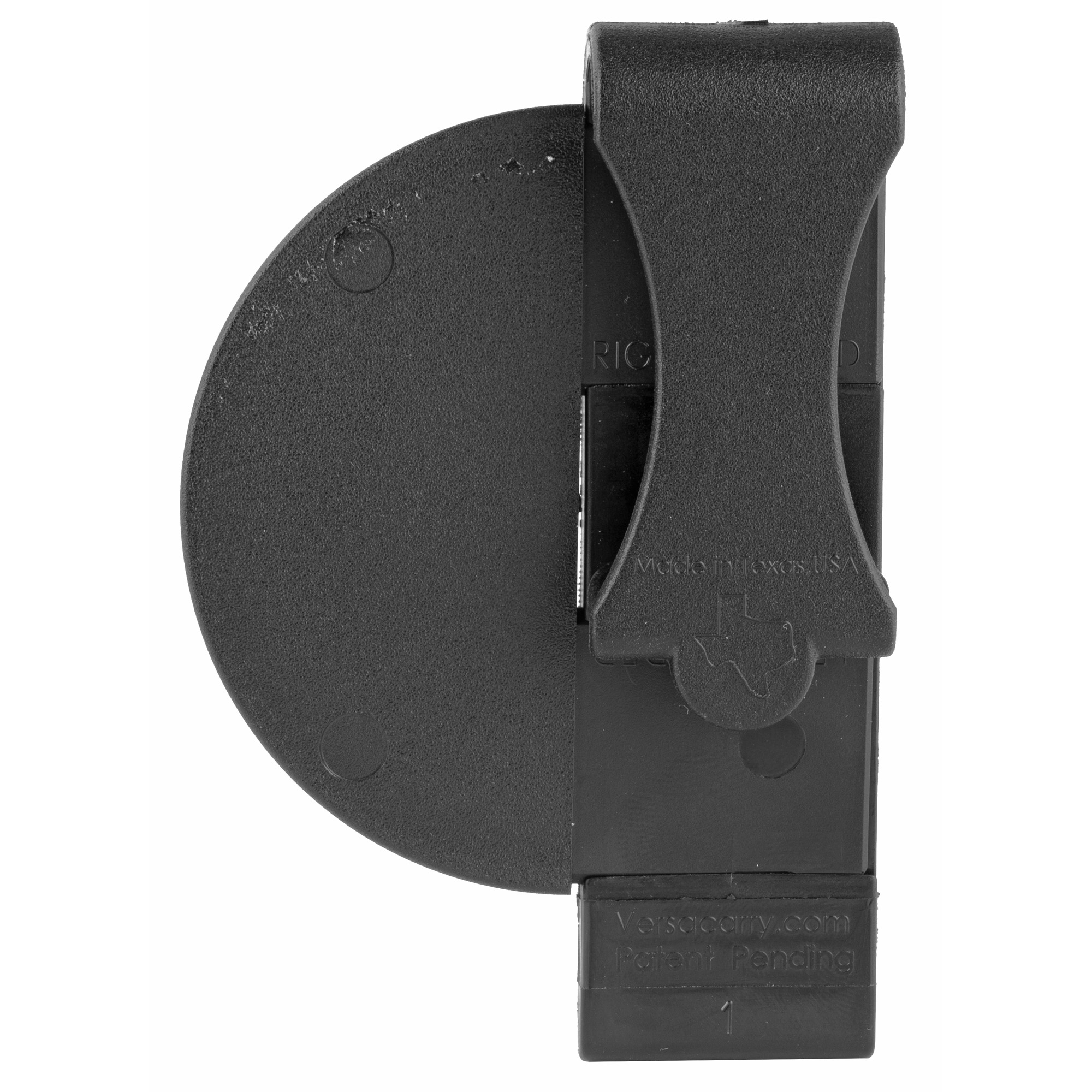 Versacarry 380XS Zerobulk  IWB Size Extra Small Black Resin Belt Clip Fits 2.75" Barrel Ambidextrous