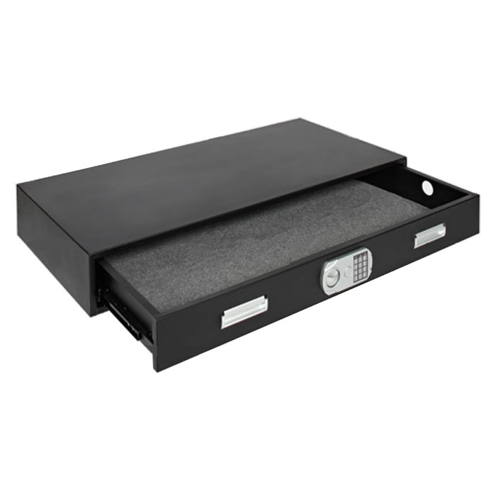 SnapSafe 75400 Specialty Safe Under Bed XXL Access Code/Key Entry Black 14 Gauge Steel
