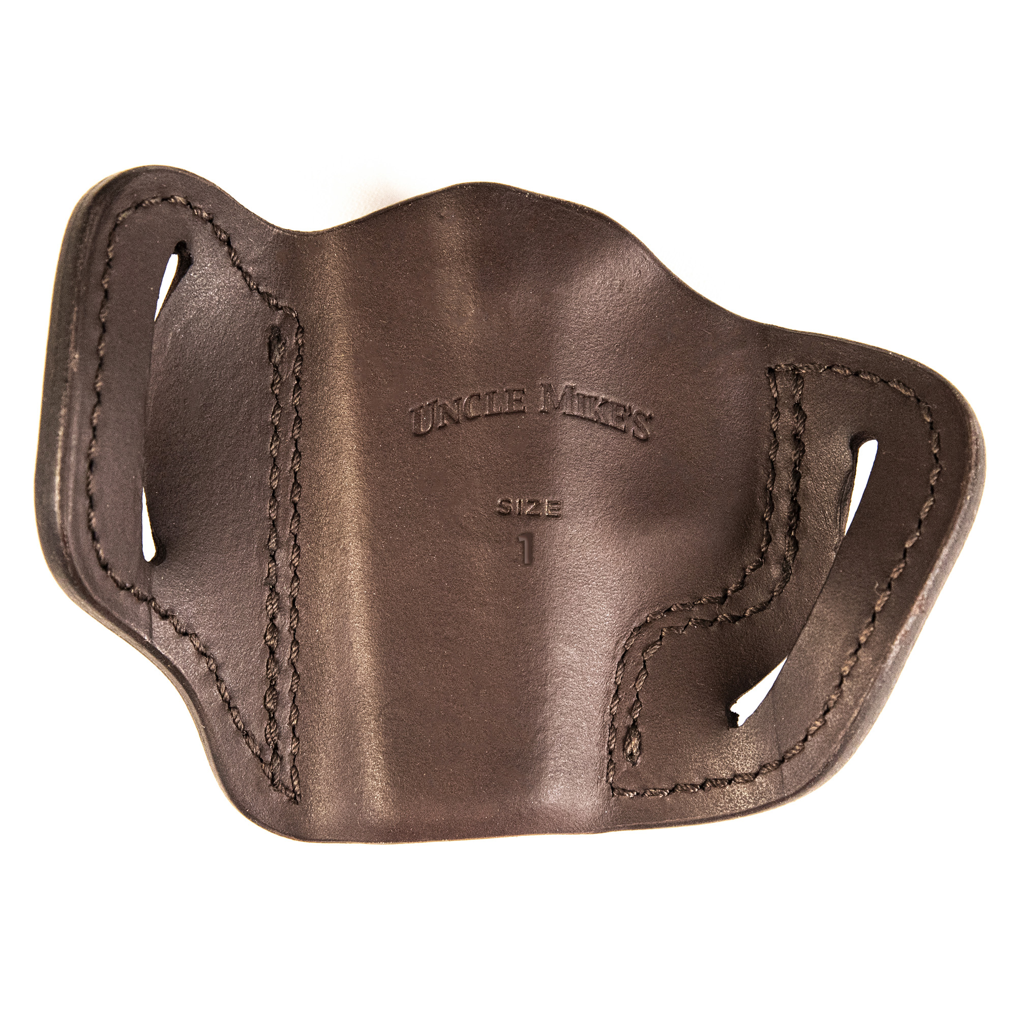 Uncle Mikes-leather(1791) UMOWB1BRWR Outside The Waistband  OWB Size 01 Brown Leather Belt Slide Fits Springfield Hellcat Right Hand