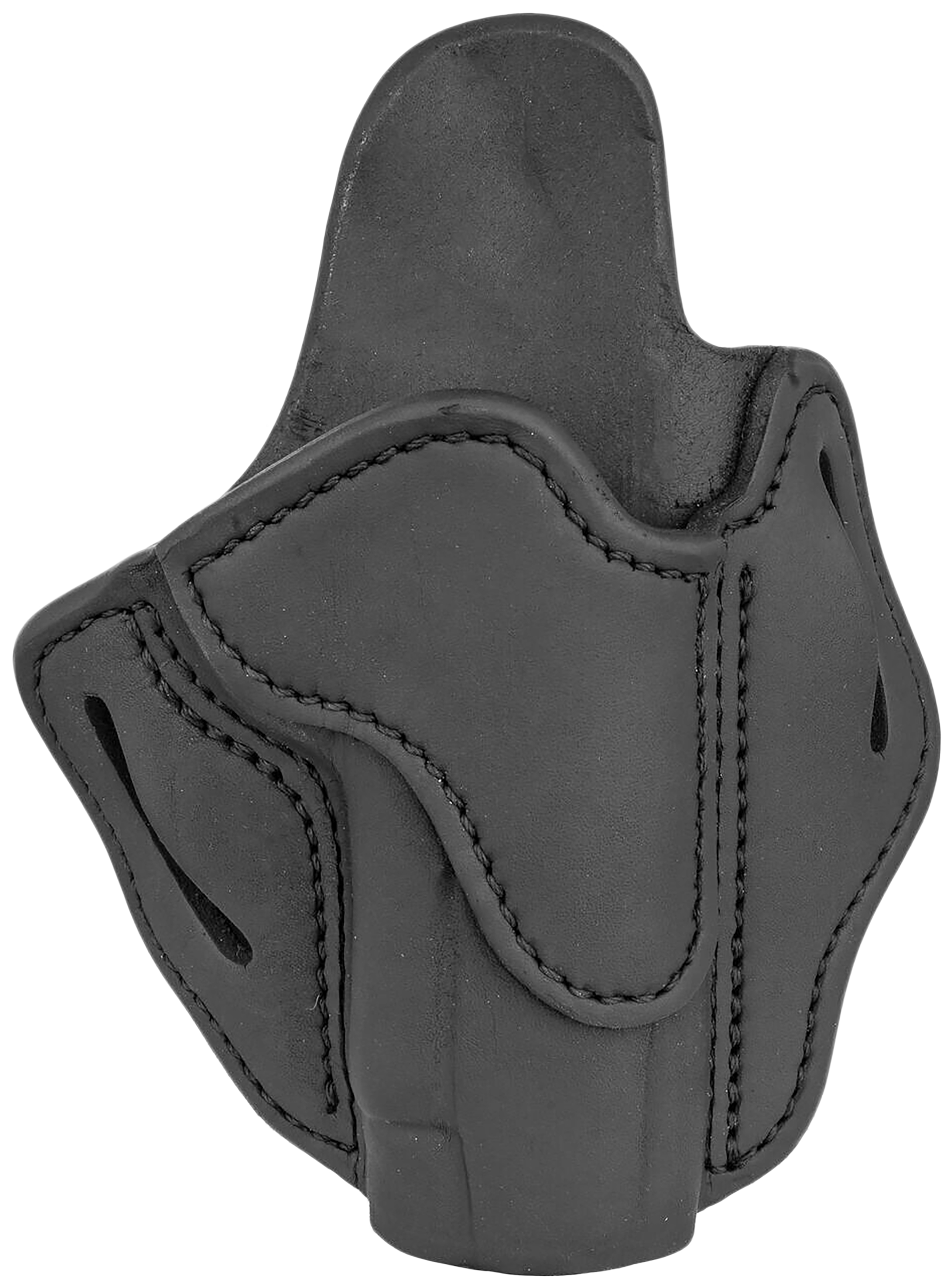 1791 Gunleather ORBH1SSBLR BH1 Optic Ready OWB Stealth Black Leather Belt Slide Fits 4-5" 1911 Right Hand