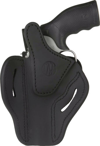 1791 Gunleather RVHX2SBLR RVHX-2  OWB Size 02 Stealth Black Leather Fits Up to 4" Barrel, K/L-Frame, Belt Slide Right Hand