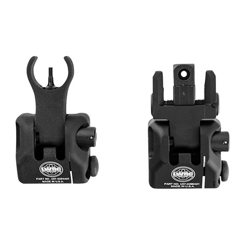 Lwrc Skirmish Back Up Iron Sights Set Folding for AR-15 Picatinny