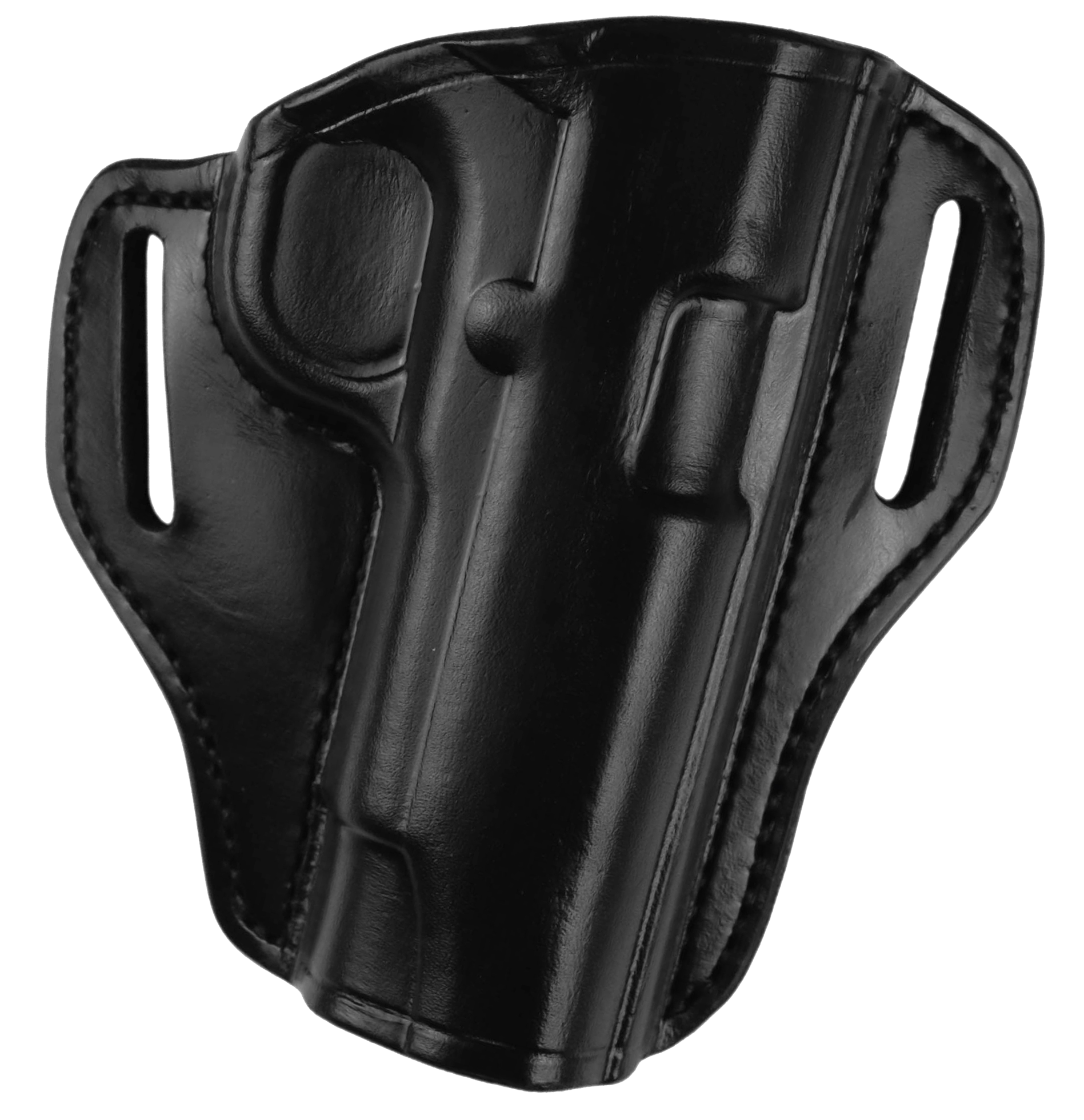 Bianchi 25022 57 Remedy  OWB Size 11 Black Leather Belt Slide Compatible w/Ruger Security-9/Glock 19/23/32/45  Belt 1.50" Wide Right Hand