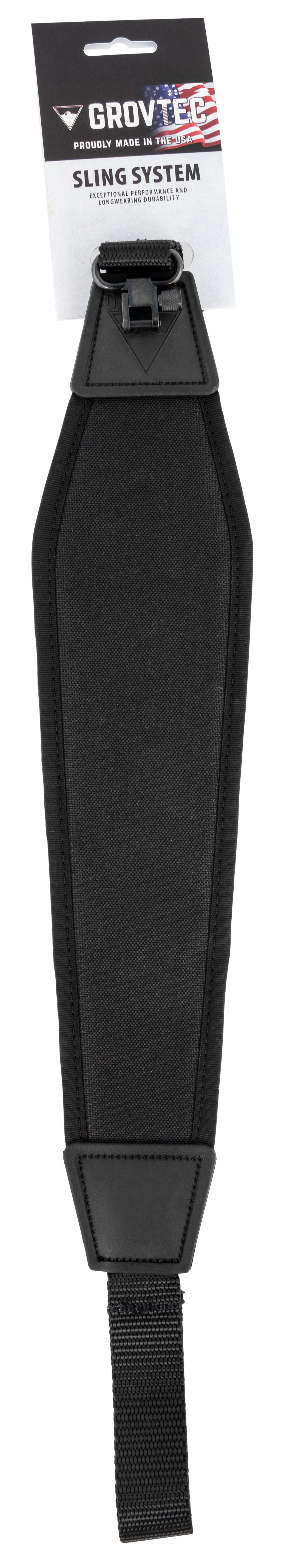 GrovTec US Inc GTSL01 GT  made of Black Nylon with 48" OAL, 1" W & Adjustable Design for Rifle/Shotgun