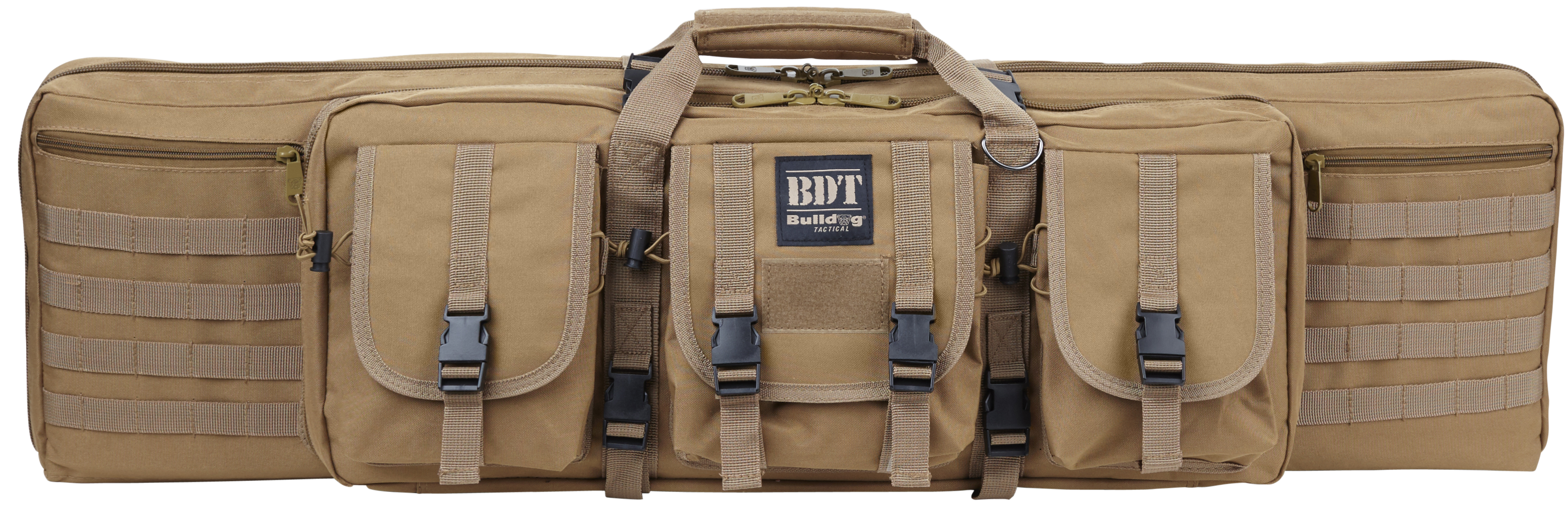 Bulldog BDT3038T BDT Tactical Single 38" Tan Nylon, 3 Accessory Pockets, Deluxe Padded Backstraps, Lockable Zippers, Padded Internal Divider