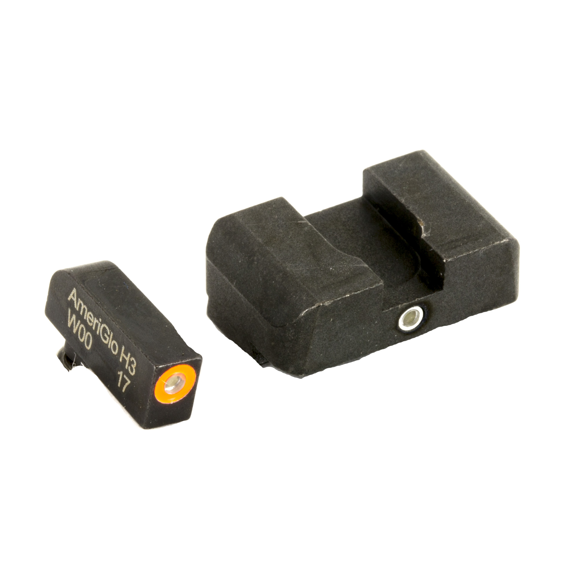 AmeriGlo GL203 i-Dot Glock Sight Green Front OrangeOutline Green Rear ProGlo