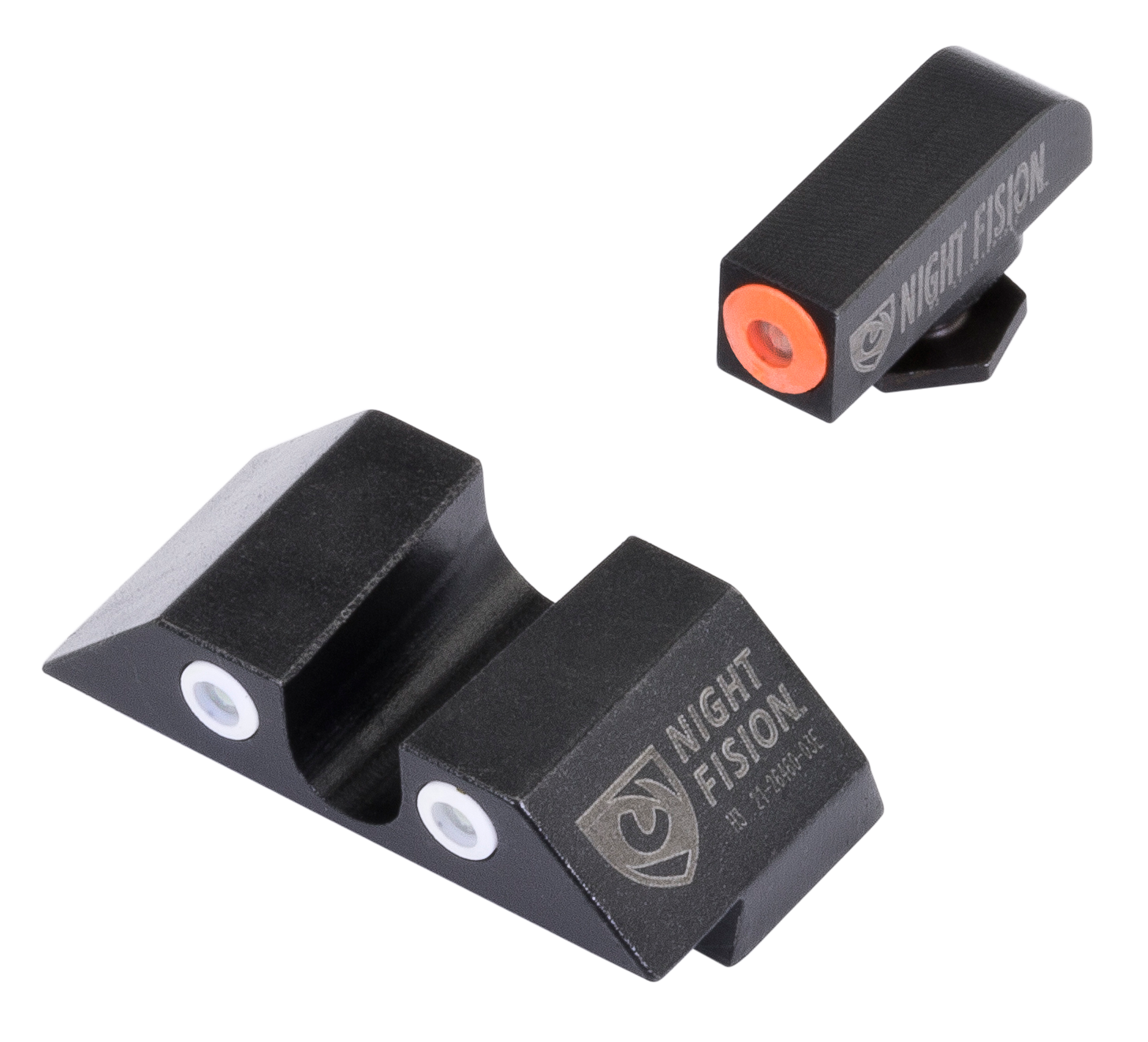 Night Fision Glock Tritium Front Rear Sights Green Orange Outline Green White Outline for Glock 17 17L 19 22