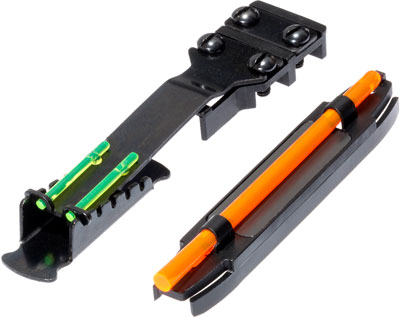 HIVIZ Magnetic Shotgun Front Rear Sight M Series Green Orange LitePipes Fits .218 to .328 Ribs