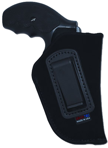 GrovTec US Inc GTHL14112R Inside The Pants  IWB Size 12 Black Suede Compatible w/Glock 26/27/33 Belt Clip Mount Right Hand