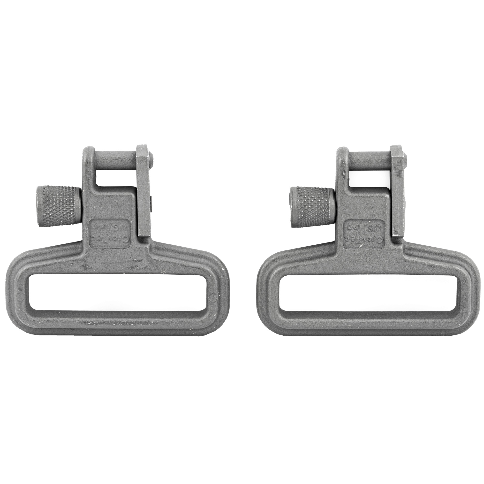 GrovTec US Inc GTSW05 Mil-Force  Swivel Set Rifle 1.25" Black Zinc Phosphate Steel