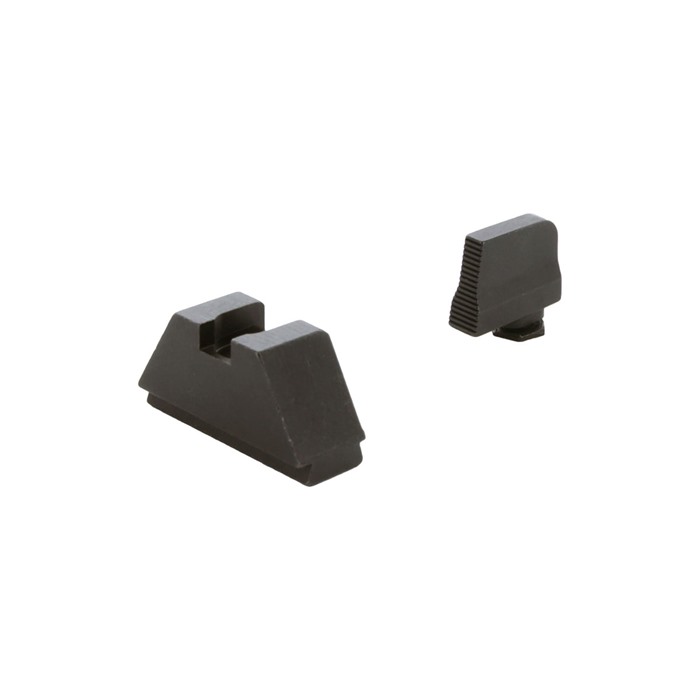 AmeriGlo GL470 Optic Compatible Sight Set Glock 2XL Tall Front Serrated Matte