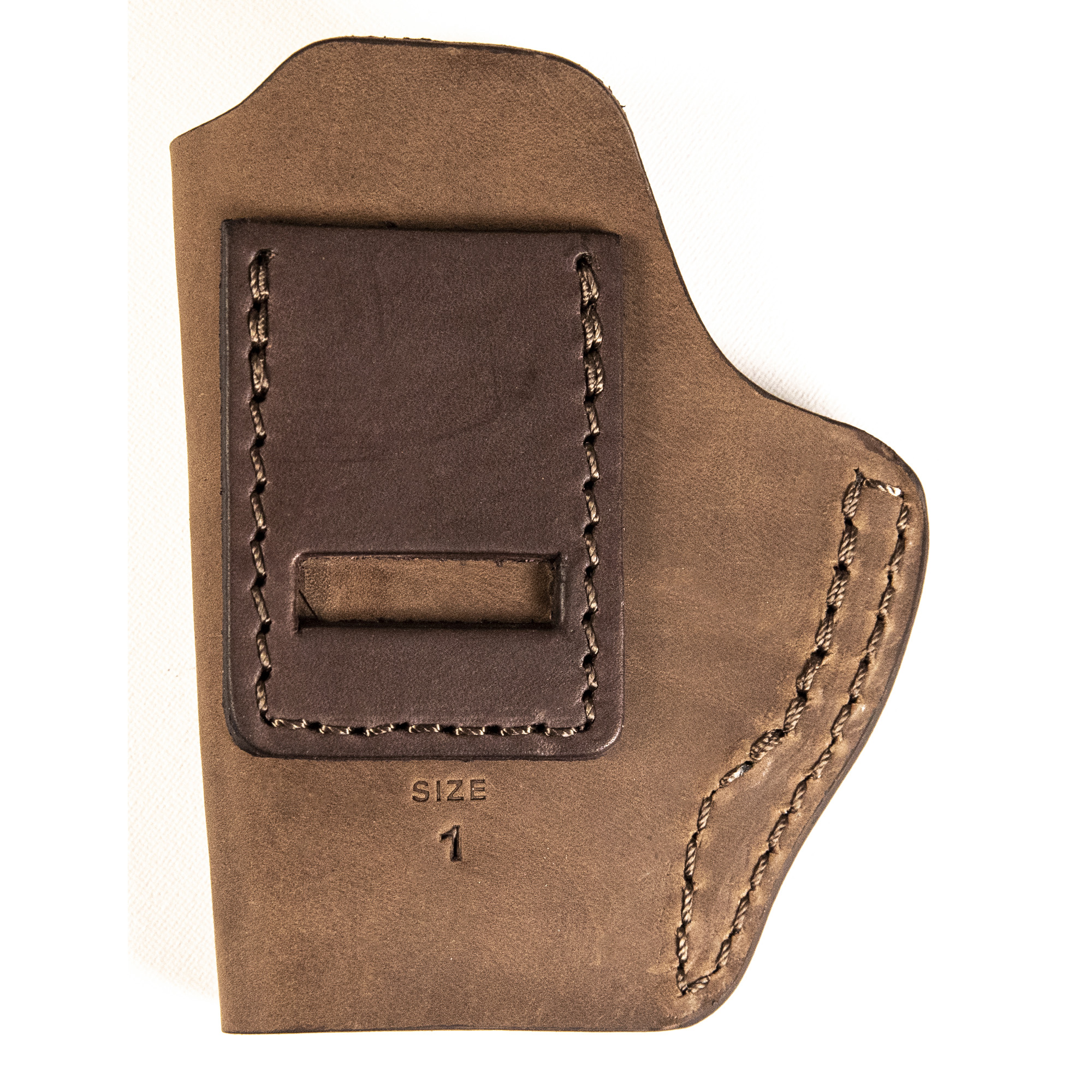 Uncle Mikes-leather(1791) UMIWB1BRWA Inside the Waistband  IWB Size 01 Brown Leather Belt Clip Fits Walther PPK