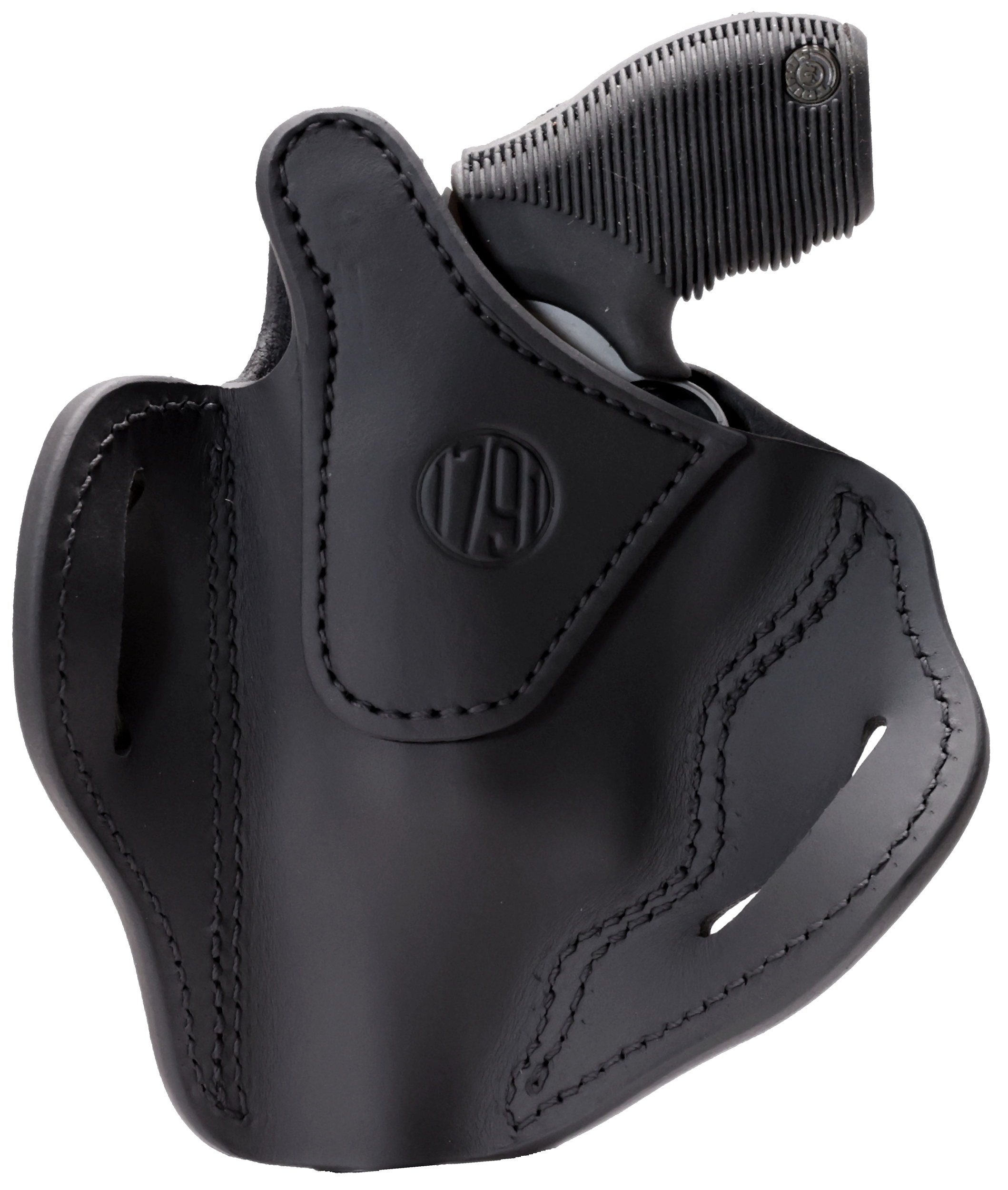 1791 Gunleather RVHX3SBLR RVHX-3  OWB Size 03 Stealth Black Leather Belt Slide Right Hand