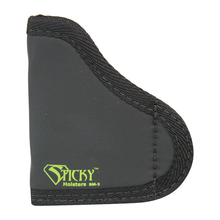 Sticky Holsters SM3 SM-3  IWB Size 3 Black/Green Latex Free Rubber Fits .380 Semi-Auto w/Laser Fits Up To 2.75" Barrel Ambidextrous