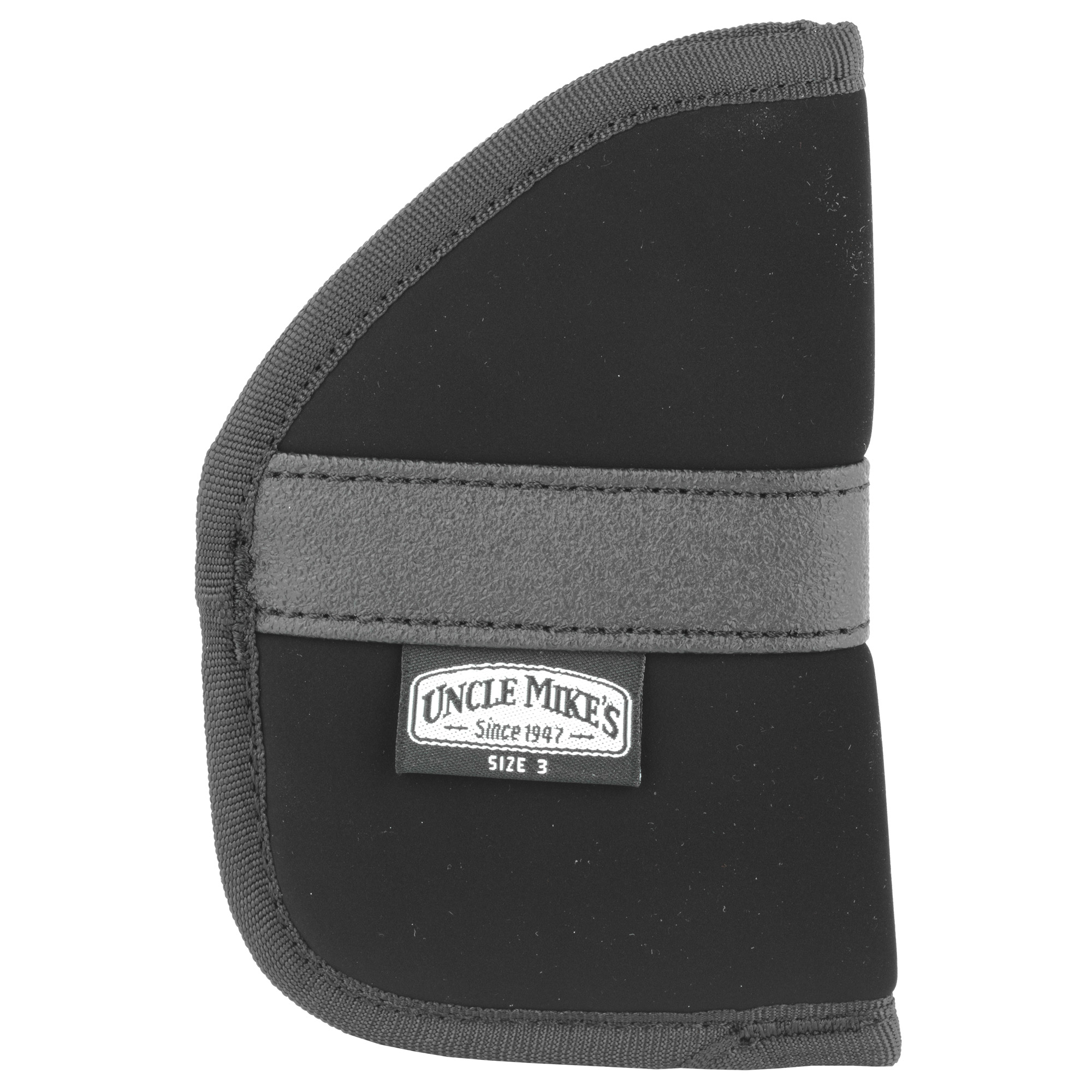 Uncle Mike's 87443 Inside The Pocket Holster IWB Size 03 Black Suede Like Pocket Fits Springfield XD Fits Sm Frame 5rd Revolver Fits 2" Barrel Right Hand