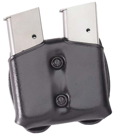 Galco CDM26B CDM Mag Carrier Double Black Leather Belt Loop Belts 1.50-1.75" Wide Compatible w/ Sig P220 Carry Ambidextrous Hand