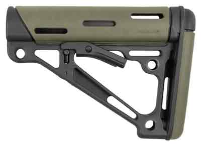 Hogue OverMolded Collapsible Buttstock OD Green Black Synthetic AR-15 M16 M4