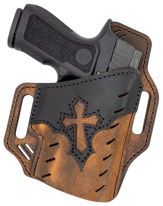 Versacarry UGA4BRN Guardian Arc Angel Edition OWB Size 04 Black/Brown Leather Belt Slide Right Hand