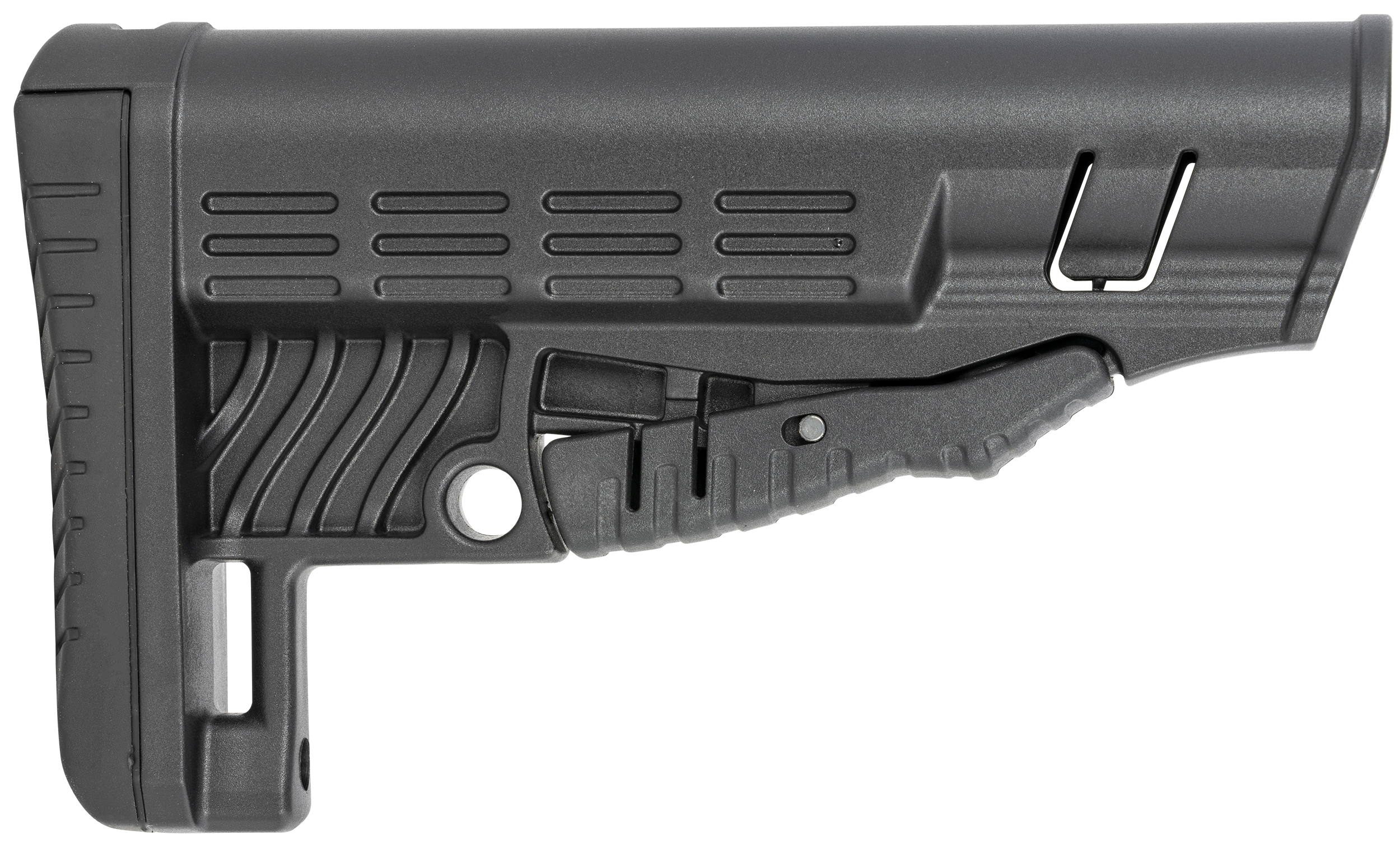 NcStar DLG086 Adjustable Commercial Stock with QD Bases for Buffer Tubes