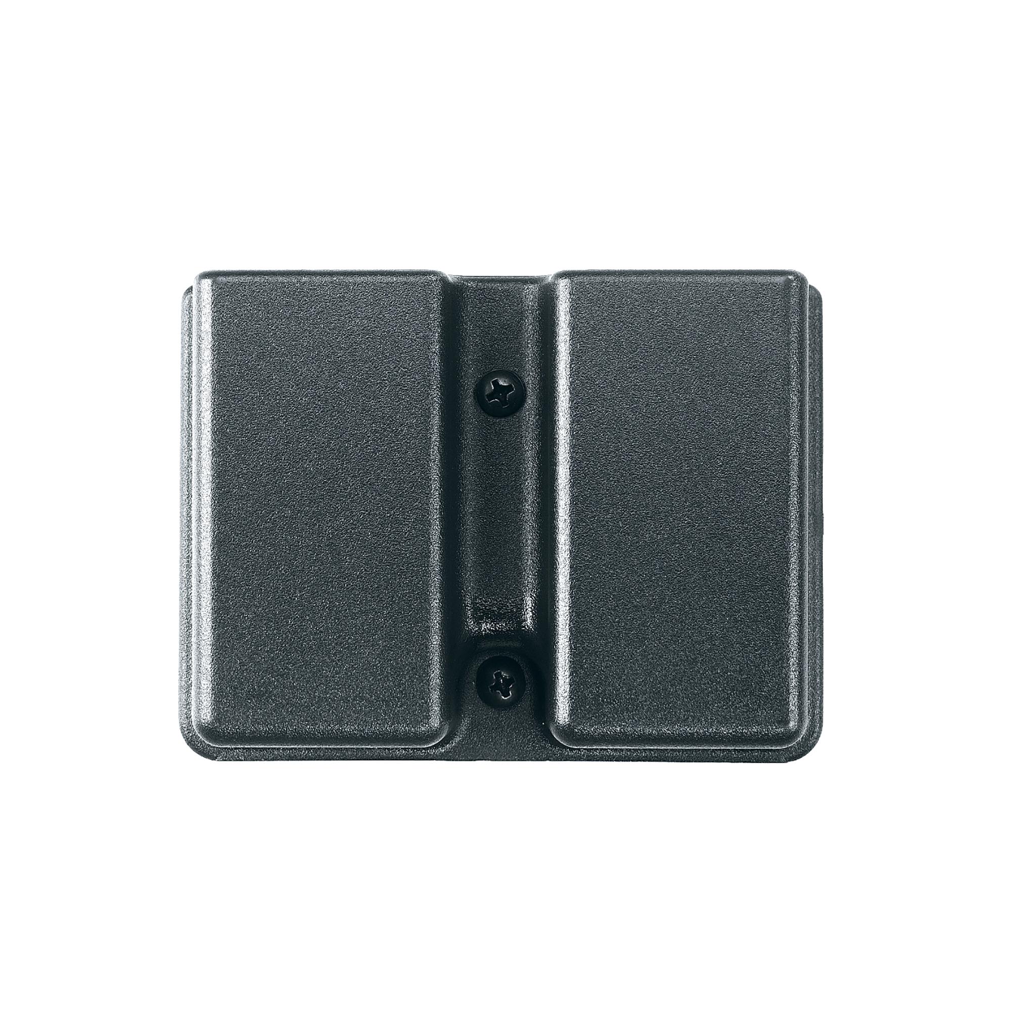 Uncle Mike's 51361 Kydex Double Mag Case Black Kydex Belt Clip 9mm Luger 40 S&W Belts 1.75" Wide