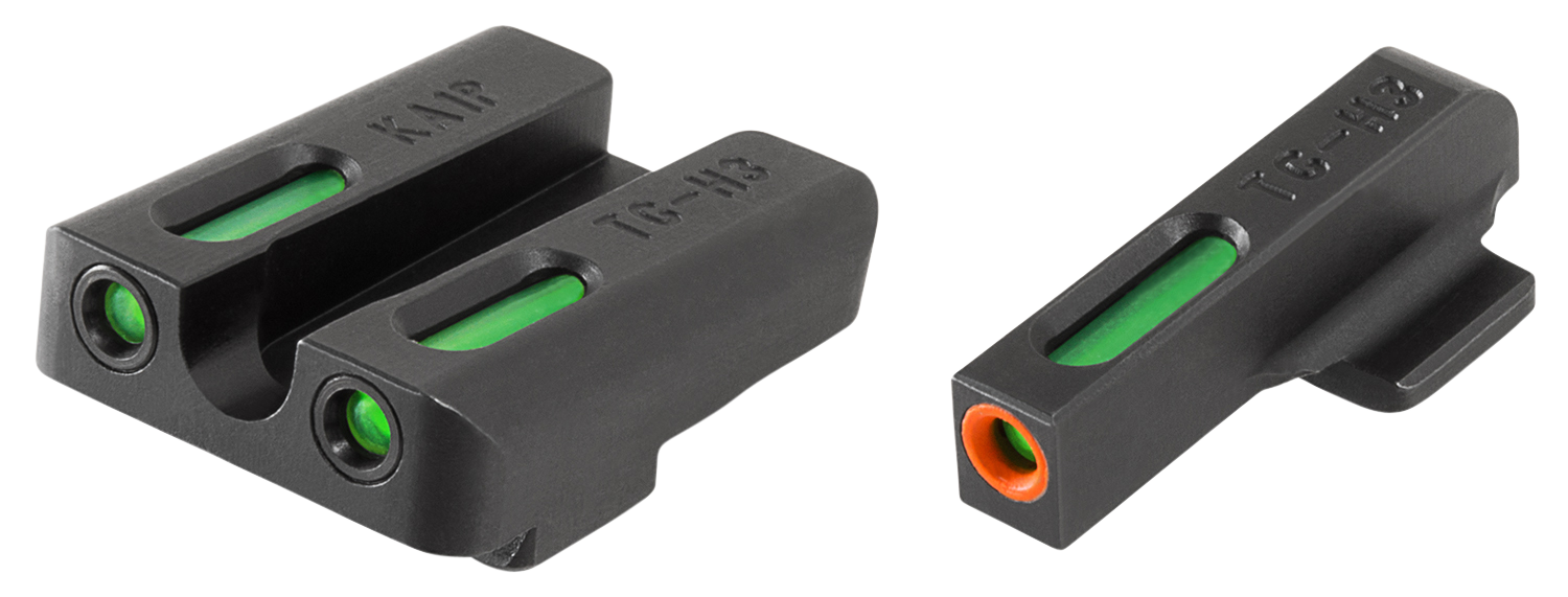 TruGlo Tg13ka1pc Tfx Pro Front Rear Sights Green Tritium Fiber Optic Orange
