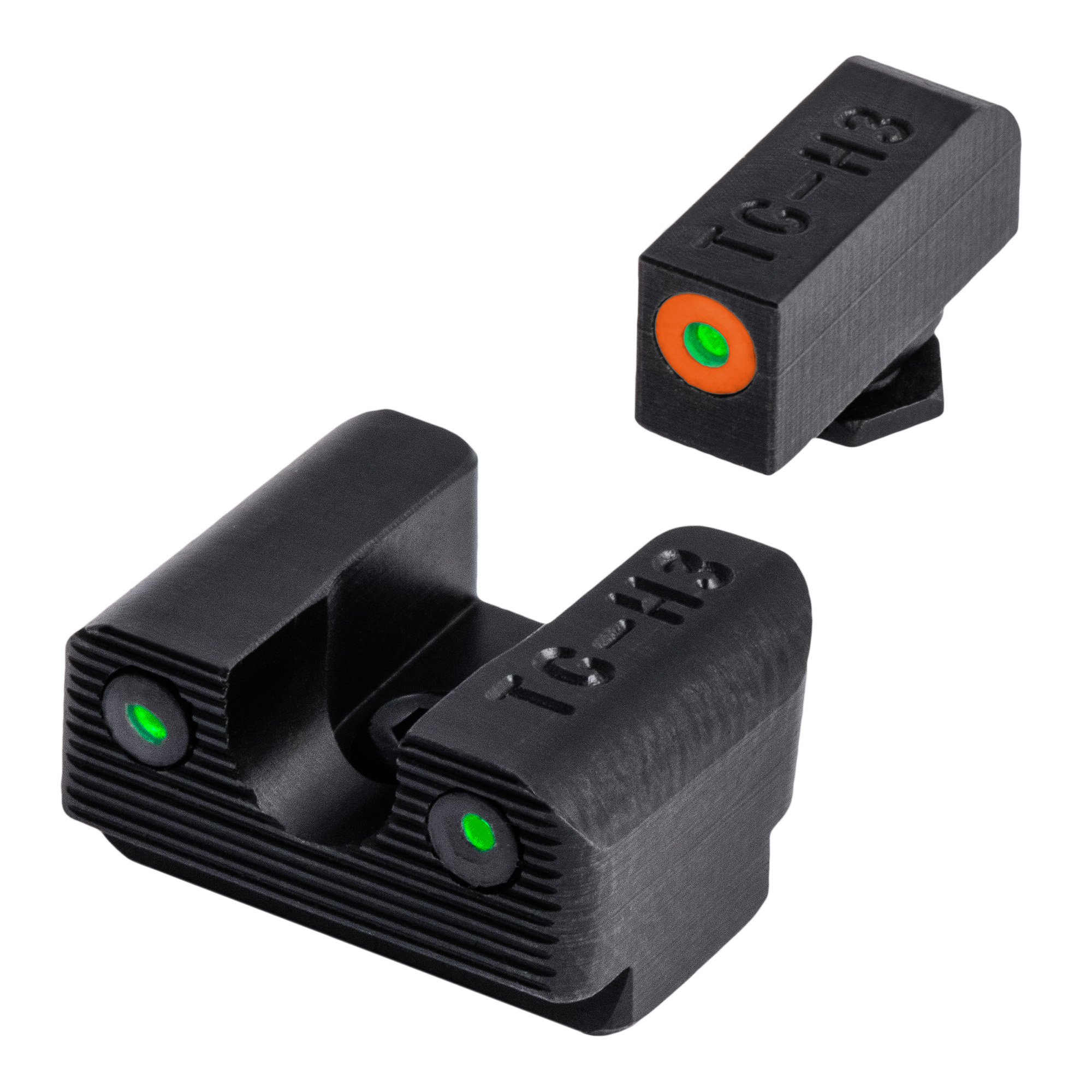 TruGlo TG231G1AC Tritium Pro  Black | Green Tritium Orange Outline Front Sight Green Tritium Rear Sight