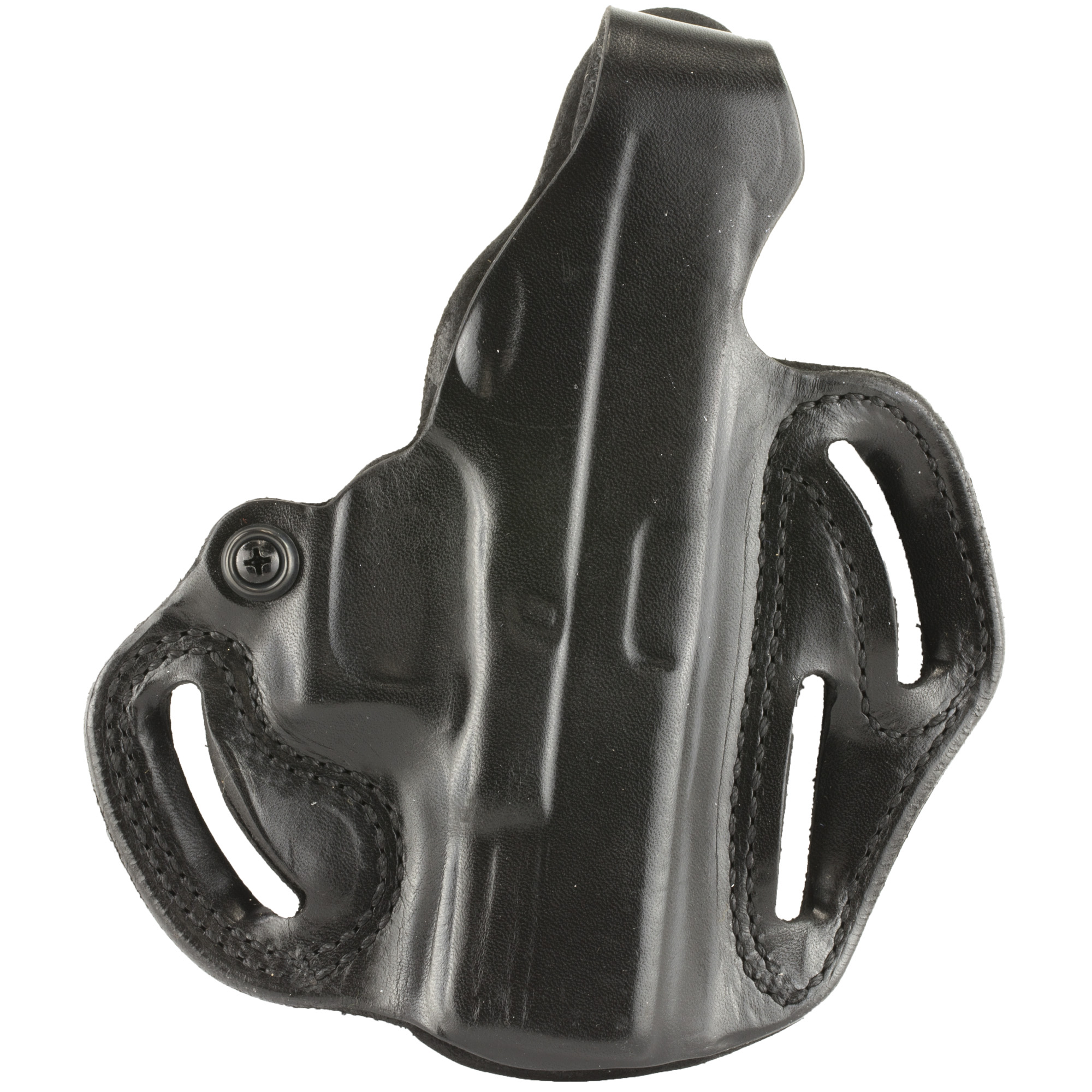 DeSantis Gunhide 001BAB6Z0 Thumb Break Scabbard OWB Black Leather Belt Slide Compatible w/Glock 19/19X Belt 1.75" Wide Right Hand