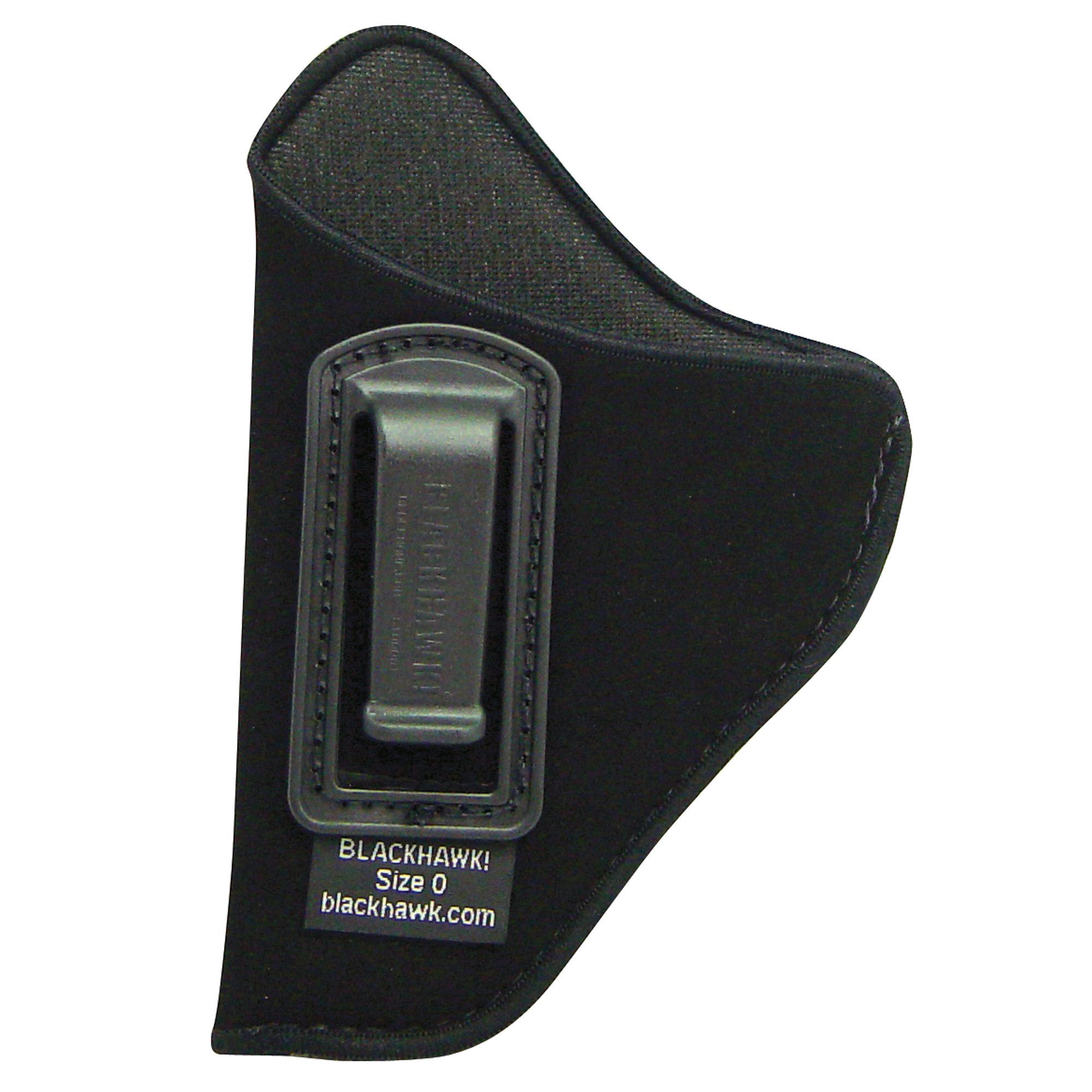 Blackhawk 73IP00BKL Inside The Pants  IWB Size 00 Black Suede Belt Clip Fits Small/Med DA Revolver (Except 2" 5-Shot) Fits 2-3" Barrel