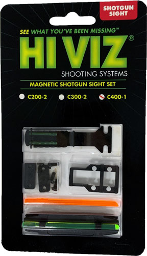 HIVIZ Magnetic Front Rear Shotgun Sight Ribs 328 437 Green Orange LitePipe