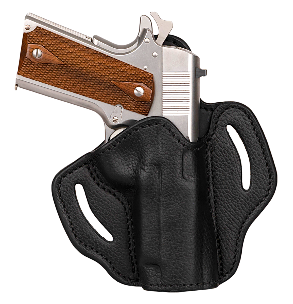 1791 Gunleather UCBH1NSBR Ultra Custom  OWB Size 01 Night Sky Black Leather Belt Clip Fits 1911 Right Hand