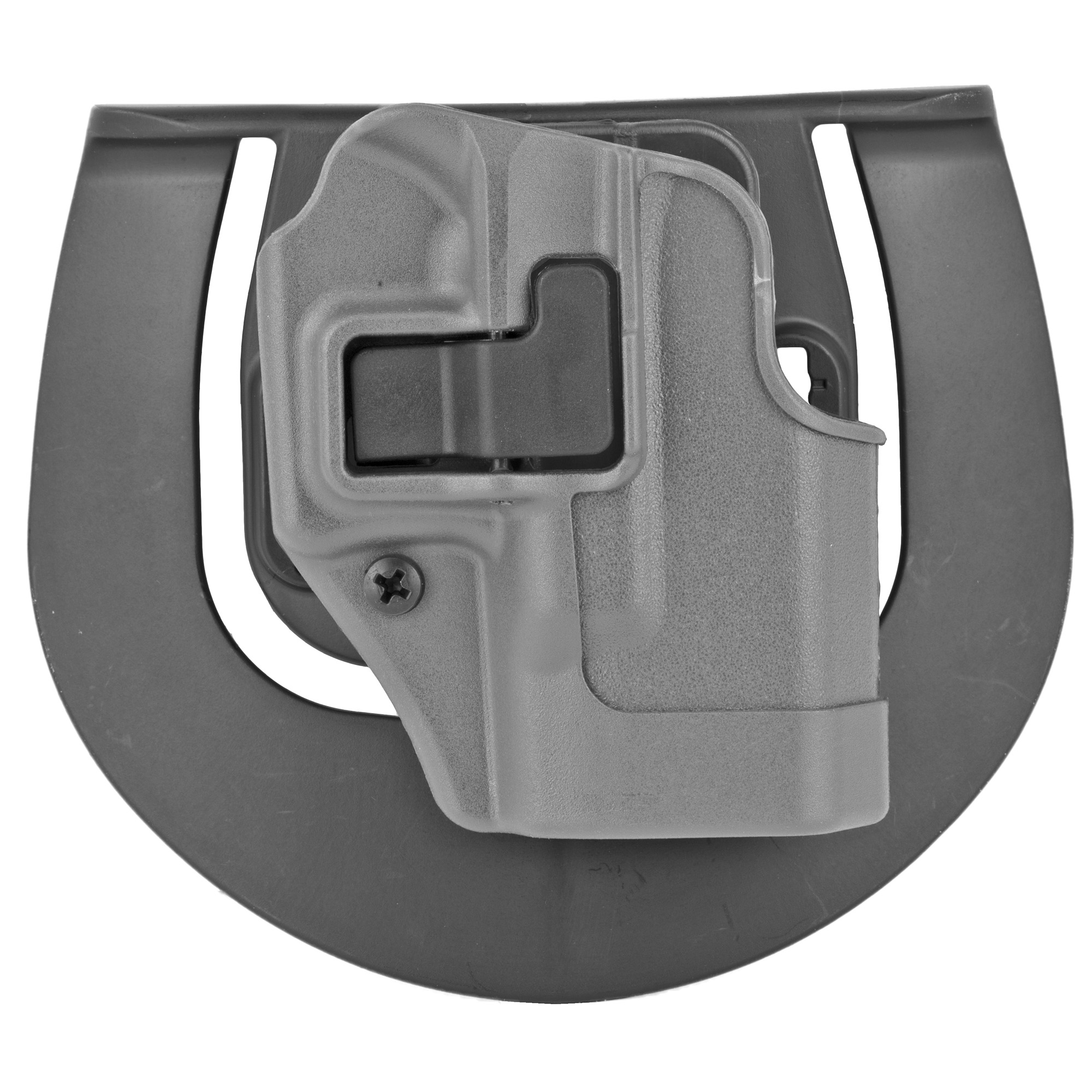 Blackhawk 413501BKR Serpa CQC Sportster OWB Size 01 Gun Metal Gray Polymer Paddle Compatible w/Glock 26/27/33  Right Hand
